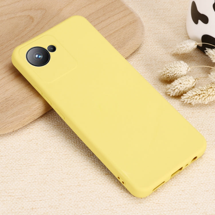 For Realme C30 / Narzo 50i Prime / C30S Pure Color Liquid Silicone Shockproof Full Coverage Phone Case