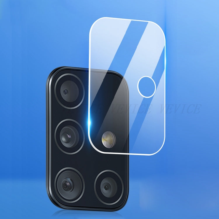10 PCS For Galaxy A51 0.3mm 2.5D 9H Rear Camera Lens Flexible Tempered Glass Film