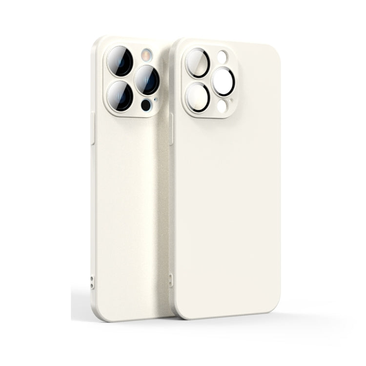 For iPhone 14 Pro Lens Glass Film Liquid TPU Phone Case