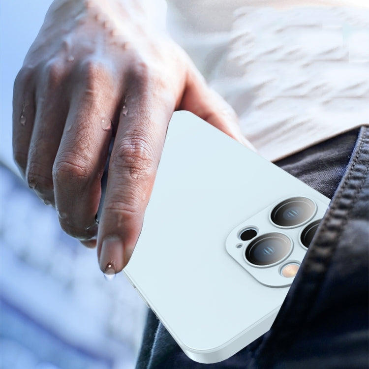 For iPhone 14 Pro Max Lens Glass Film Liquid TPU Phone Case