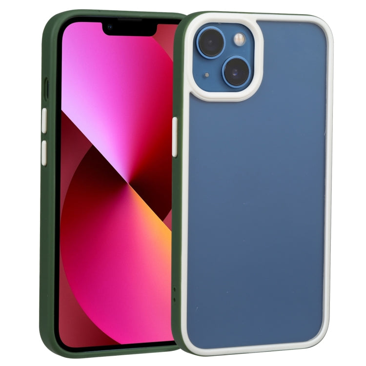For iPhone 14 Two-color Shield TPU + PC Phone Case