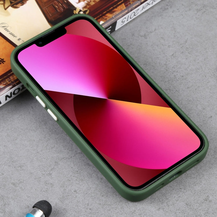 For iPhone 14 Two-color Shield TPU + PC Phone Case