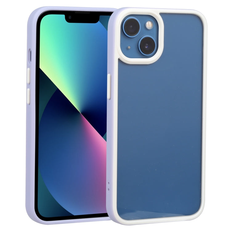 For iPhone 14 Plus Two-color Shield TPU + PC Phone Case