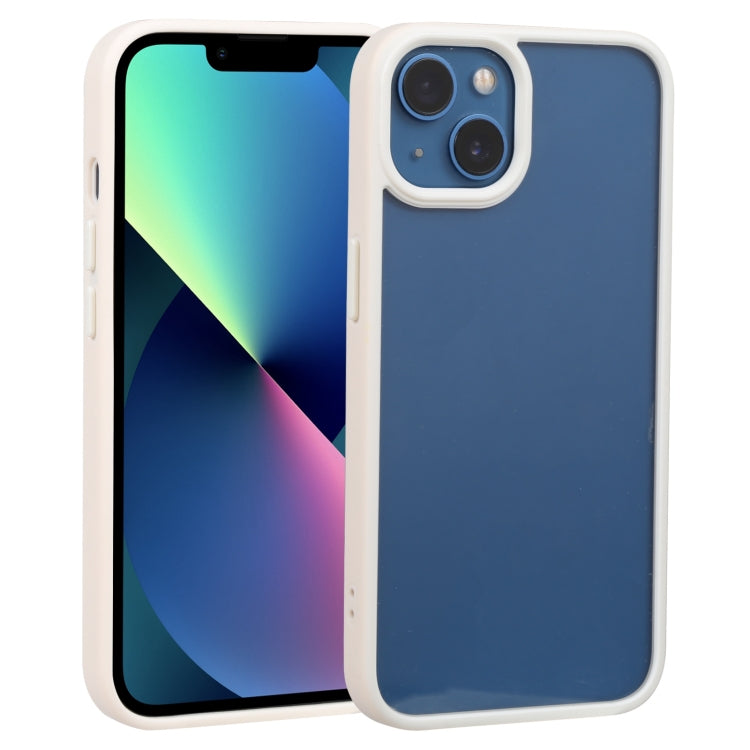 For iPhone 14 Plus Two-color Shield TPU + PC Phone Case