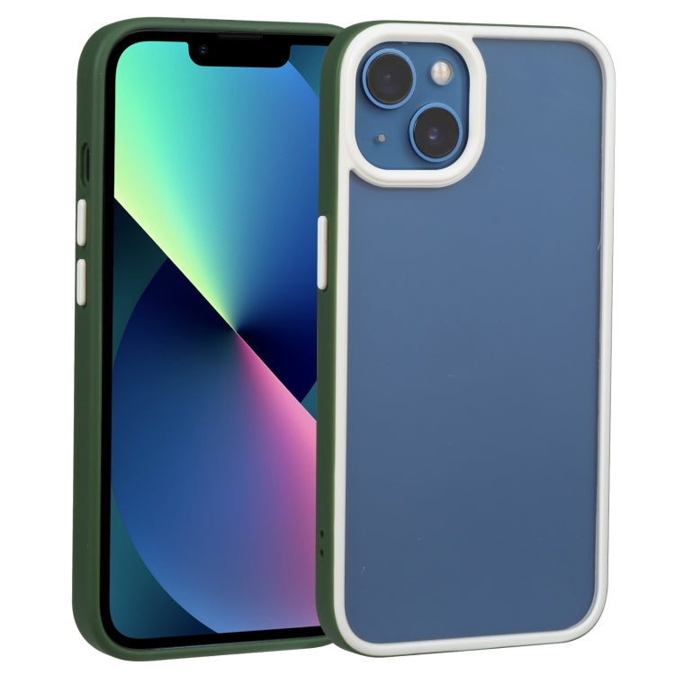 For iPhone 14 Plus Two-color Shield TPU + PC Phone Case