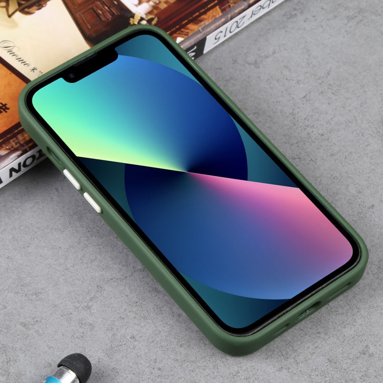 For iPhone 14 Plus Two-color Shield TPU + PC Phone Case