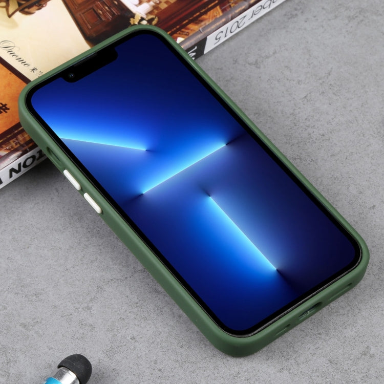 For iPhone 13 Pro Two-color Shield TPU + PC Phone Case