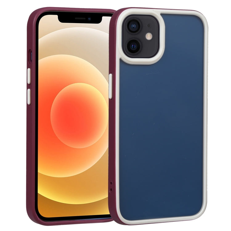 For iPhone 12 Two-color Shield TPU + PC Phone Case