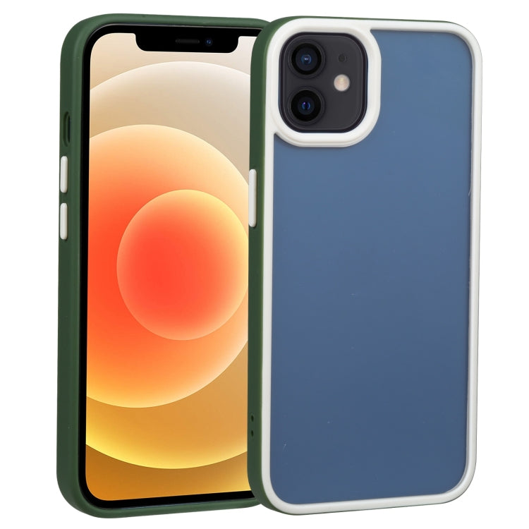 For iPhone 12 Two-color Shield TPU + PC Phone Case