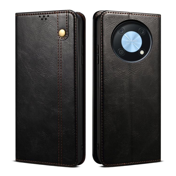 For Huawei nova Y90 4G/Enjoy 50 Pro Oil Wax Crazy Horse Texture Leather Phone Case