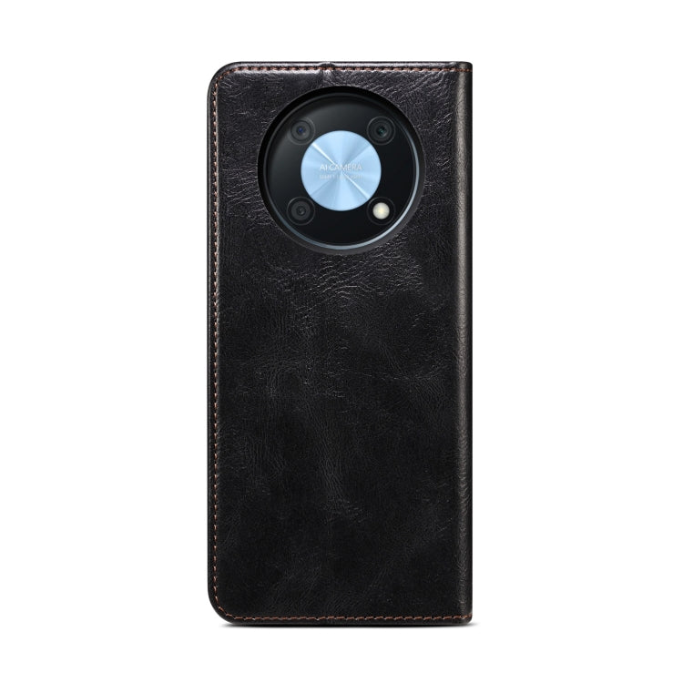 For Huawei nova Y90 4G/Enjoy 50 Pro Oil Wax Crazy Horse Texture Leather Phone Case