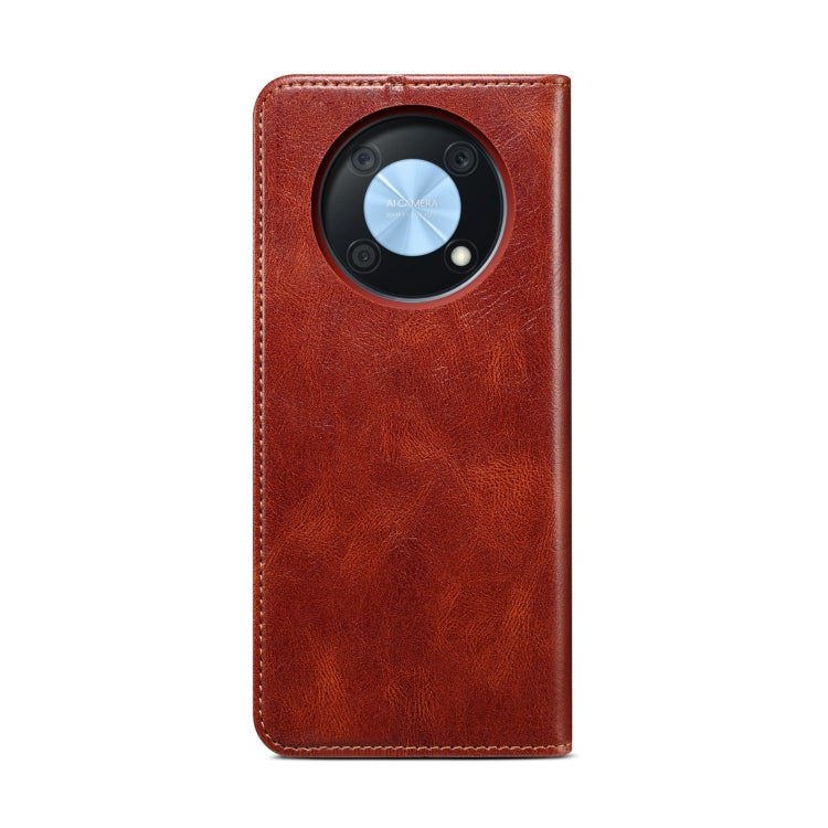 For Huawei nova Y90 4G/Enjoy 50 Pro Oil Wax Crazy Horse Texture Leather Phone Case