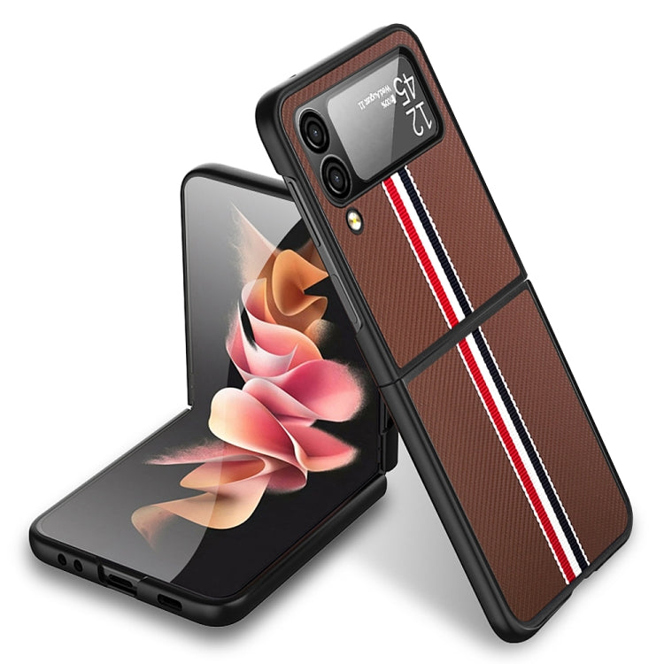 For Samsung Galaxy Z Flip4 Twill PC+ TPU Shockproof Phone Case