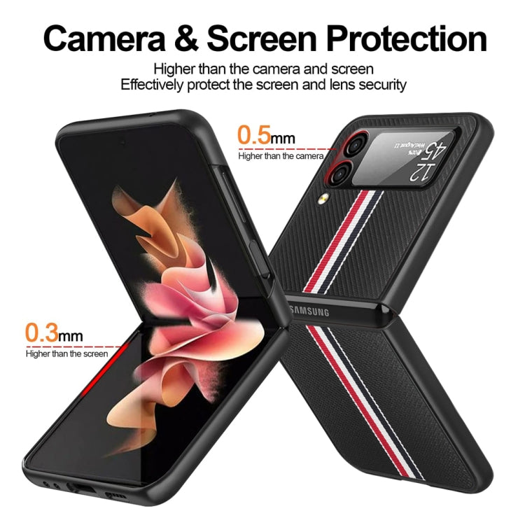 For Samsung Galaxy Z Flip4 Twill PC+ TPU Shockproof Phone Case