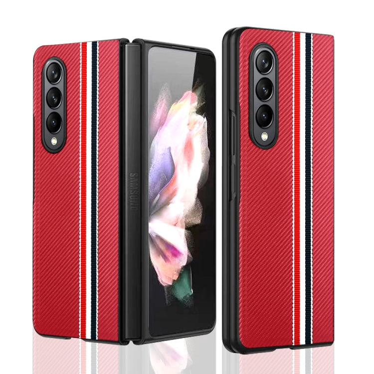 For Samsung Galaxy Z Fold4 Twill PC+ TPU Shockproof Phone Case