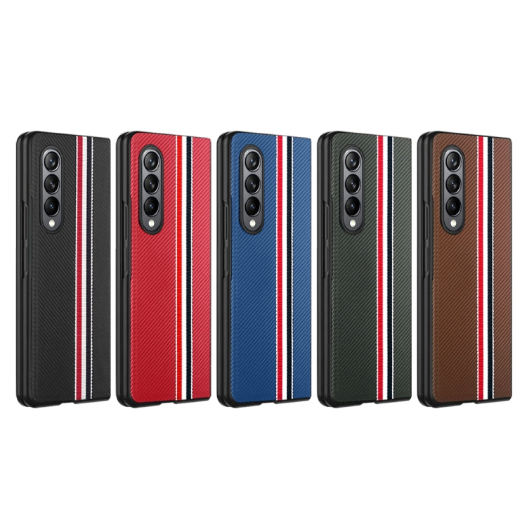 For Samsung Galaxy Z Fold4 Twill PC+ TPU Shockproof Phone Case