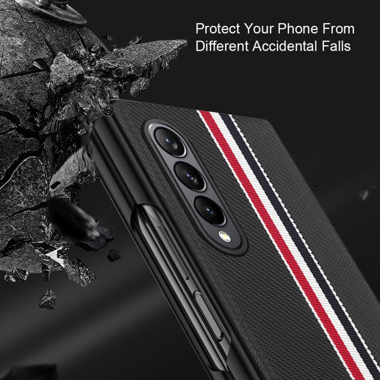 For Samsung Galaxy Z Fold4 Twill PC+ TPU Shockproof Phone Case