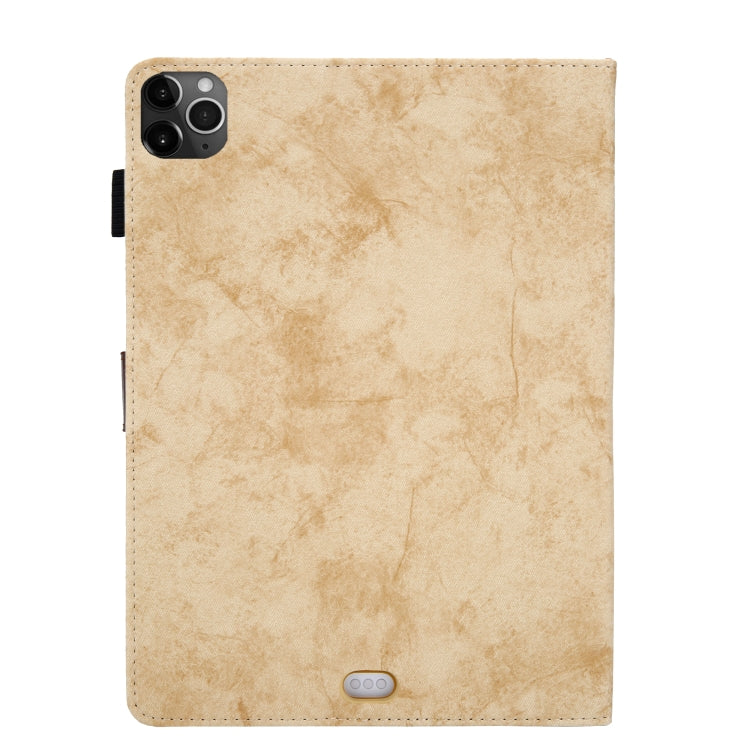 For iPad Pro 11 (2020) & (2018) Marble Style Cloth Texture Tablet PC Protective Leather Case with Bracket & Card Slot & Photo Holder