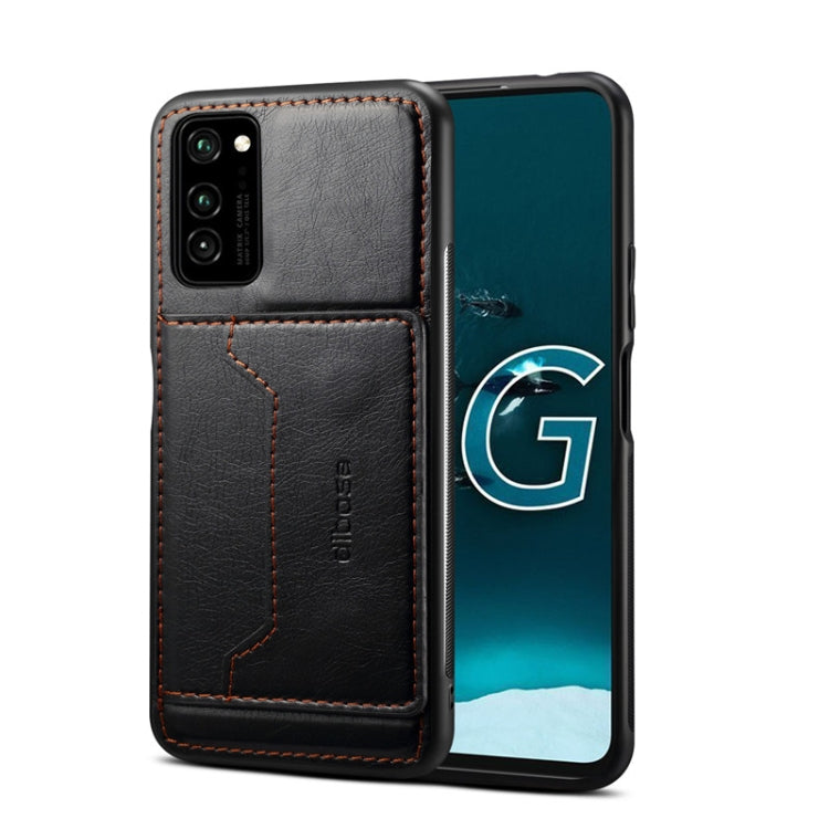 For Galaxy A51 Dibase 2 in 1 Crazy Horse Texture PU Leather Case with Holder & Card Slot
