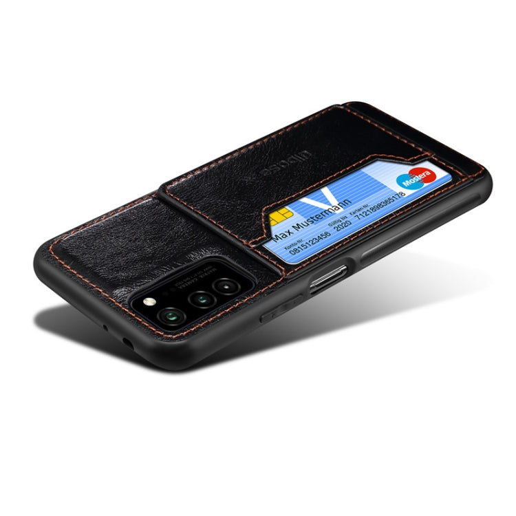 For Galaxy A71 Dibase 2 in 1 Crazy Horse Texture PU Leather Case with Holder & Card Slot