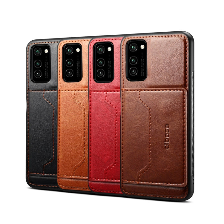 For Galaxy A71 Dibase 2 in 1 Crazy Horse Texture PU Leather Case with Holder & Card Slot