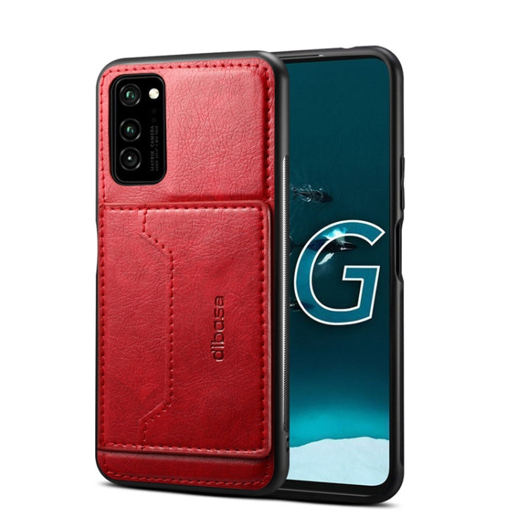 For Galaxy A71 Dibase 2 in 1 Crazy Horse Texture PU Leather Case with Holder & Card Slot