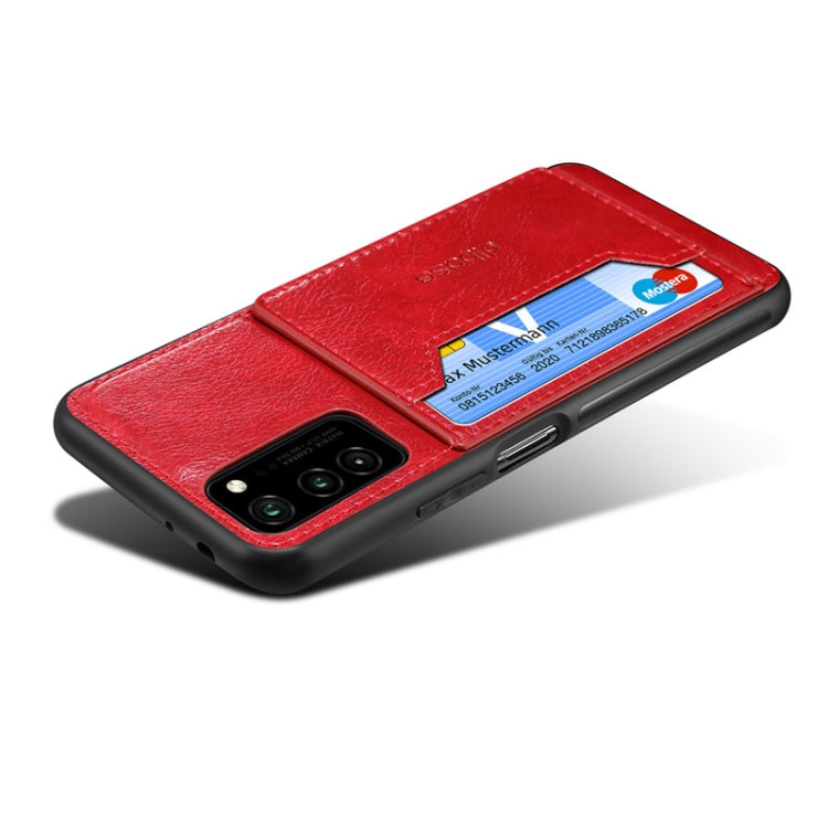 For Galaxy A71 Dibase 2 in 1 Crazy Horse Texture PU Leather Case with Holder & Card Slot