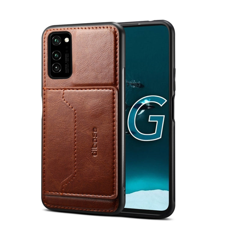 For Galaxy A91 / S10 Lite Dibase 2 in 1 Crazy Horse Texture PU Leather Case with Holder & Card Slot