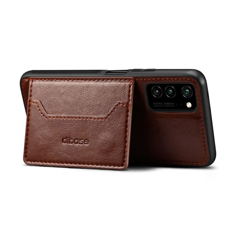 For Galaxy A91 / S10 Lite Dibase 2 in 1 Crazy Horse Texture PU Leather Case with Holder & Card Slot