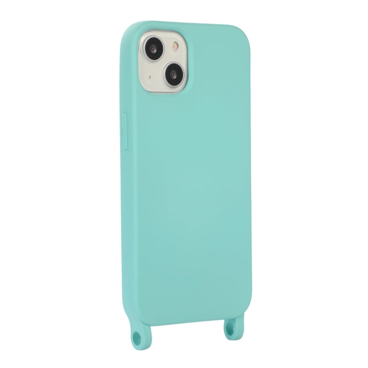 For iPhone 14 Elastic Silicone Lanyard Case