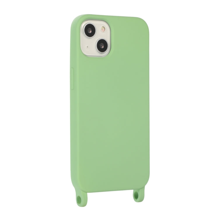 For iPhone 14 Elastic Silicone Lanyard Case