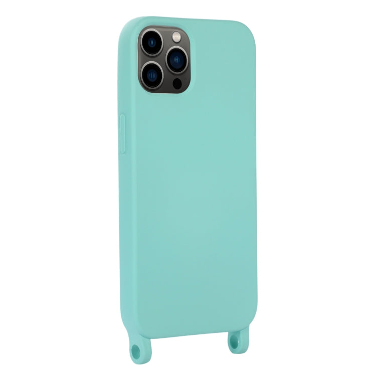 For iPhone 14 Pro Max Elastic Silicone Lanyard Case