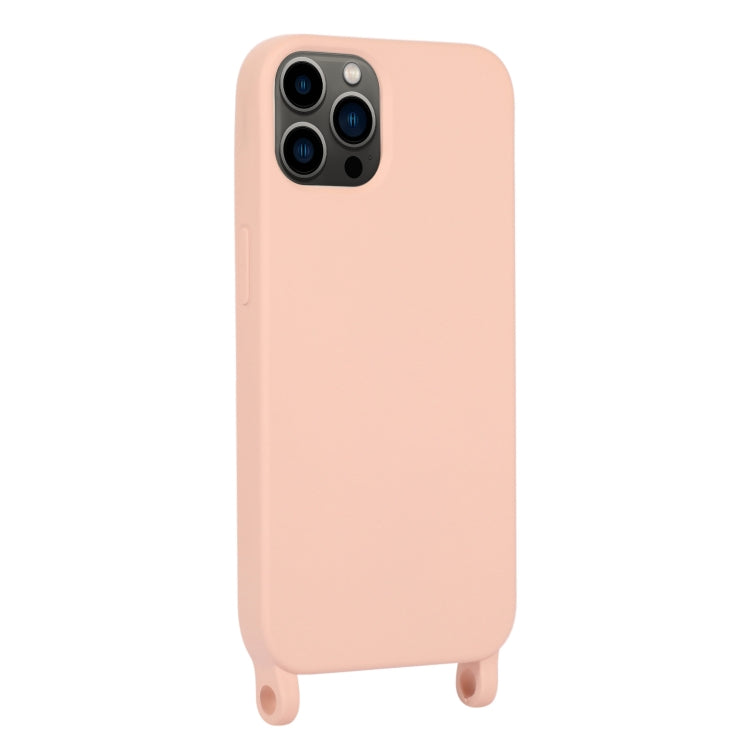 For iPhone 14 Pro Max Elastic Silicone Lanyard Case