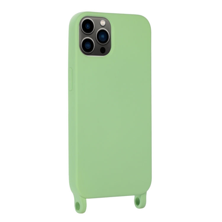 For iPhone 14 Pro Max Elastic Silicone Lanyard Case