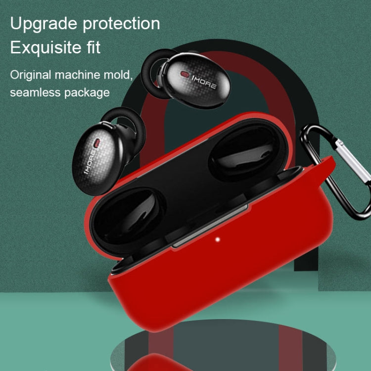 For 1MORE EHD9001TA Pure Color Bluetooth Earphone Silicone Protective Case