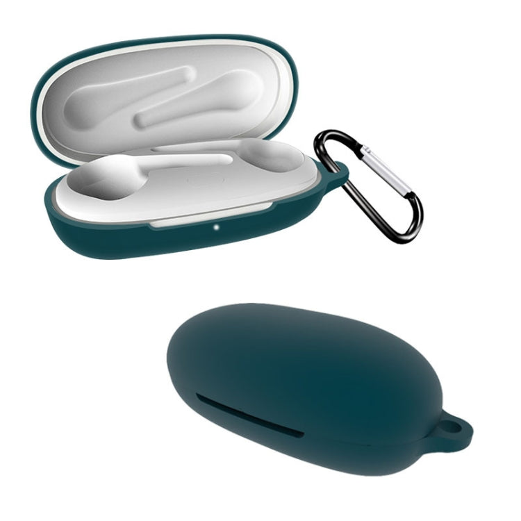 For 1MORE ComfoBuds Pro Pure Color Bluetooth Earphone Silicone Protective Case