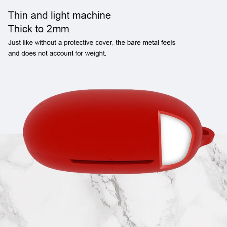 For 1MORE ComfoBuds Pro Pure Color Bluetooth Earphone Silicone Protective Case