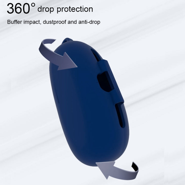 For 1MORE ComfoBuds Pro Pure Color Bluetooth Earphone Silicone Protective Case