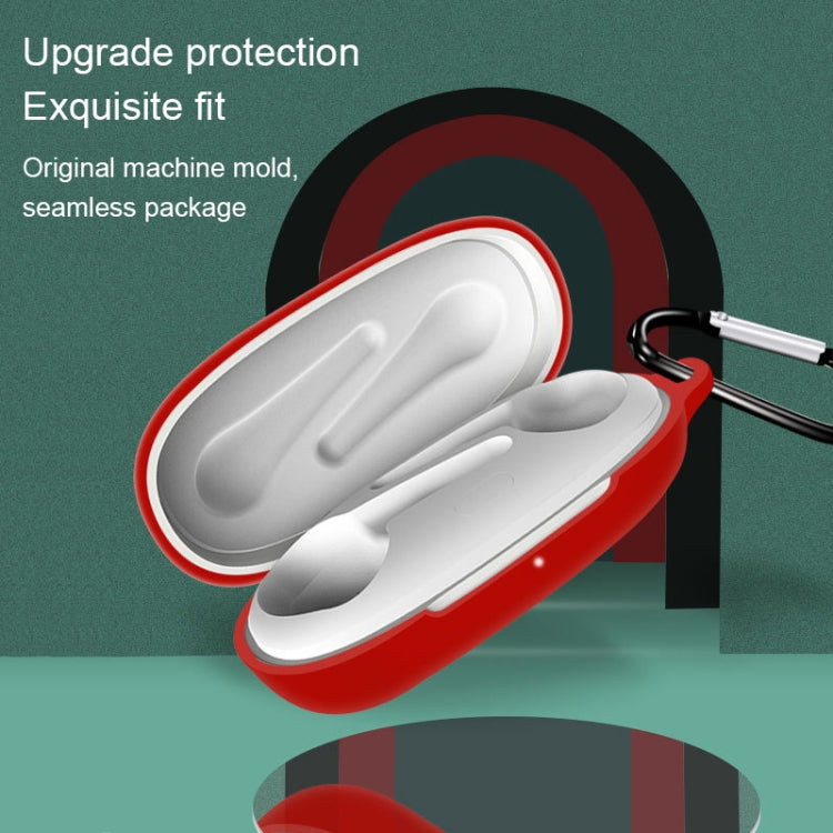 For 1MORE ComfoBuds Pro Pure Color Bluetooth Earphone Silicone Protective Case
