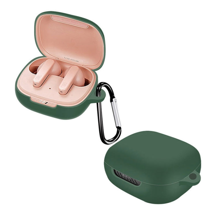 For JBL Live Pro+ Pure Color Bluetooth Earphone Silicone Protective Case