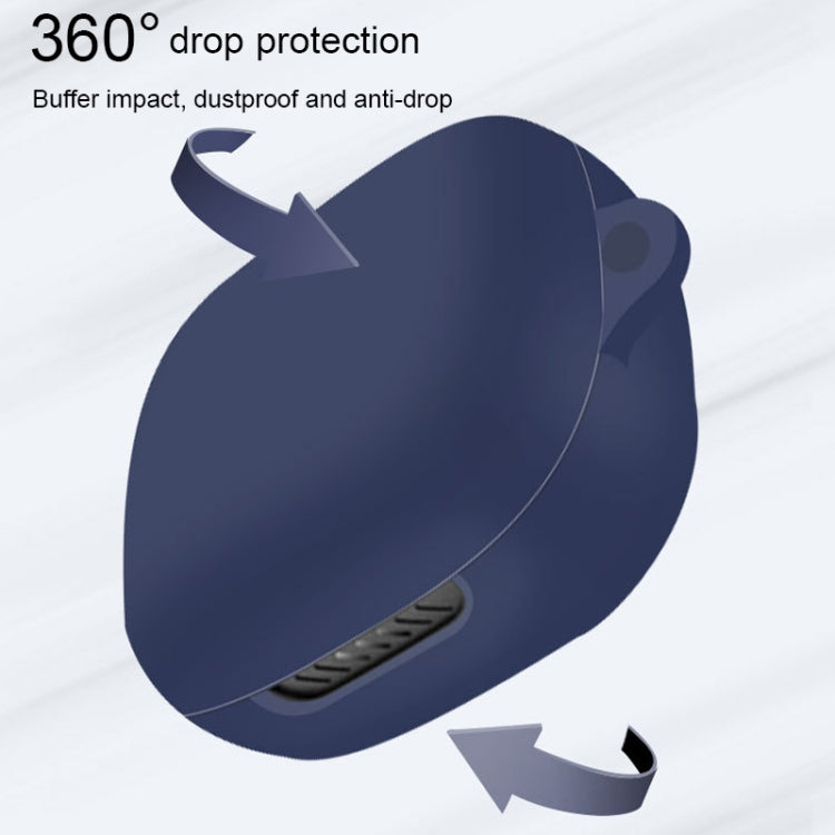 For JBL Live Pro+ Pure Color Bluetooth Earphone Silicone Protective Case