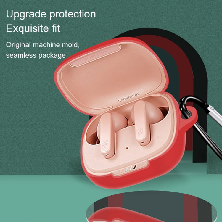 For JBL Live Pro+ Pure Color Bluetooth Earphone Silicone Protective Case