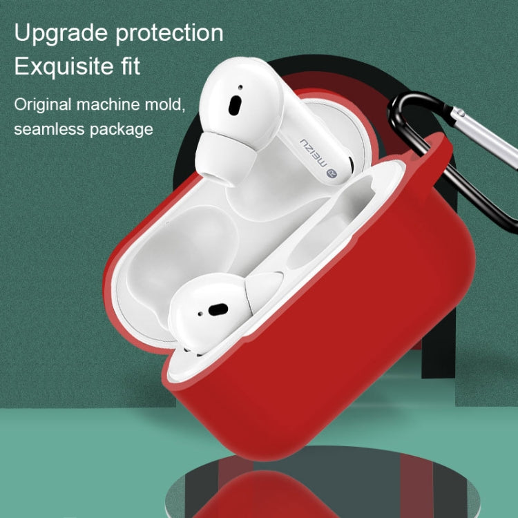 For Meizu POP Pro Pure Color Bluetooth Earphone Silicone Protective Case