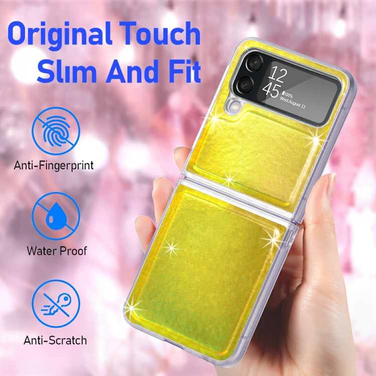 For Samsung Galaxy Z Flip4 Laser Skin PC Phone Case