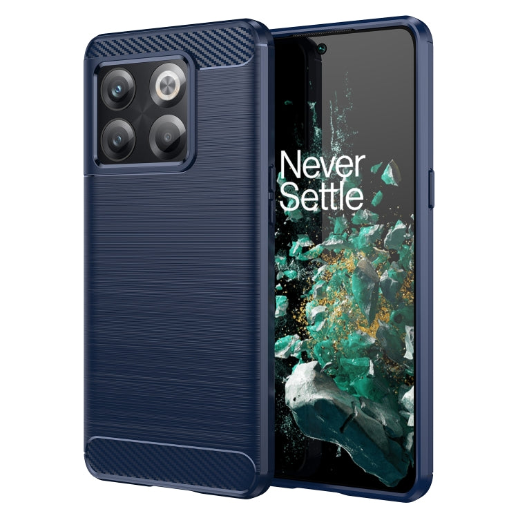 For OnePlus ACE Pro Brushed Texture Carbon Fiber TPU Phone Case