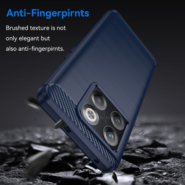 For OnePlus ACE Pro Brushed Texture Carbon Fiber TPU Phone Case