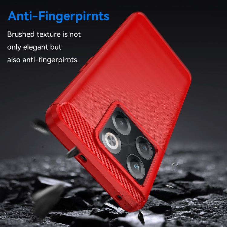 For OnePlus ACE Pro Brushed Texture Carbon Fiber TPU Phone Case