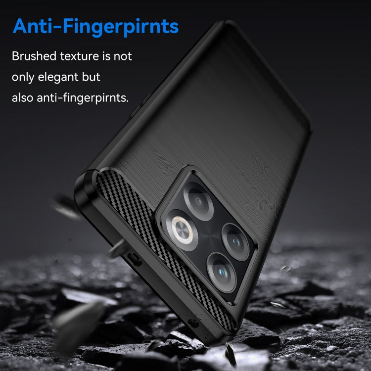 For OnePlus ACE Pro Brushed Texture Carbon Fiber TPU Phone Case