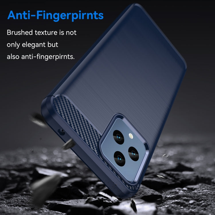 For T-Mobile REVVL 6 5G Brushed Texture Carbon Fiber TPU Phone Case