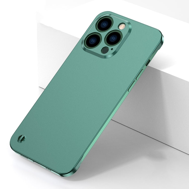 For iPhone 14 Pro Max Electroplating Frosted Frameless Phone Case